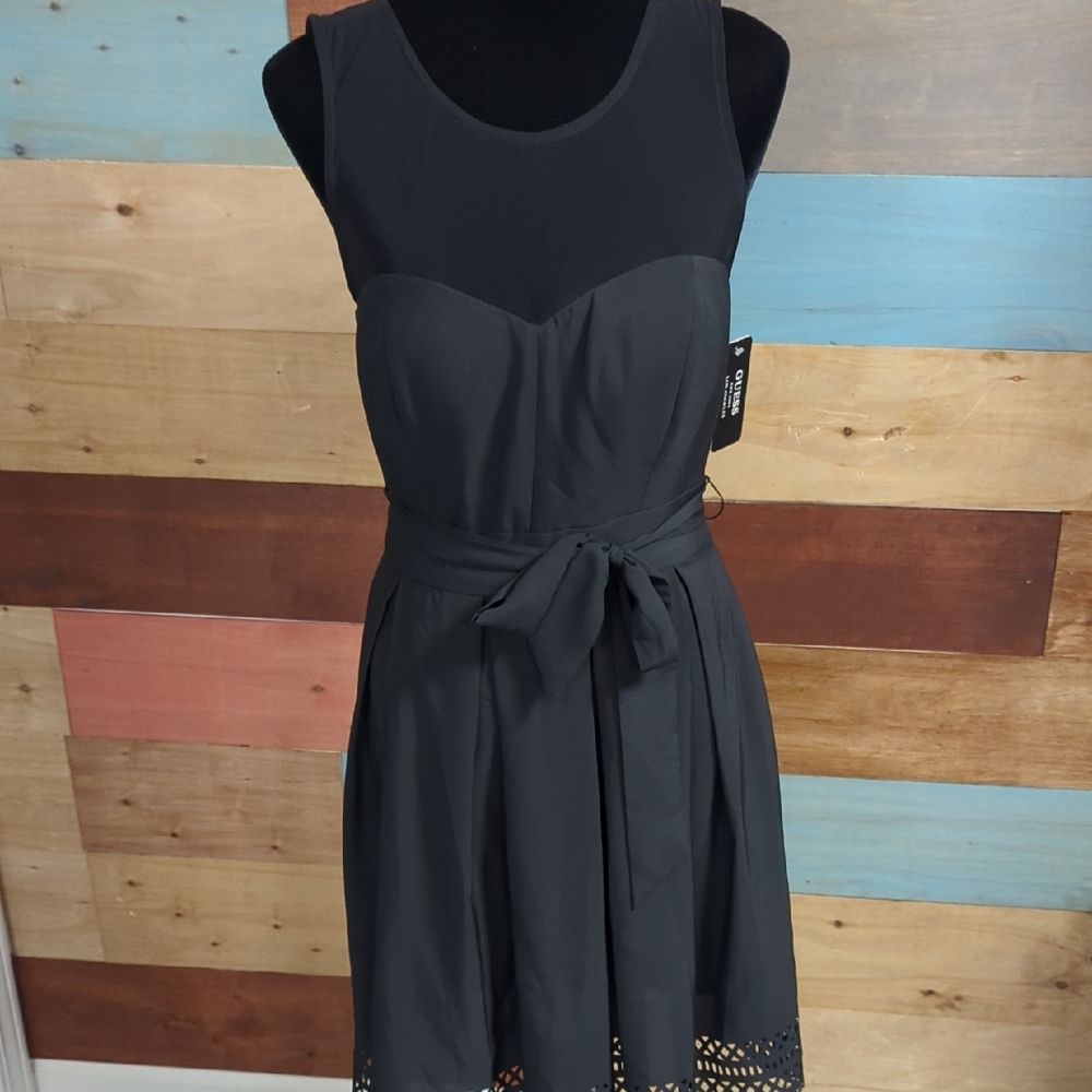 Chic Black Sleeveless Mini Dress